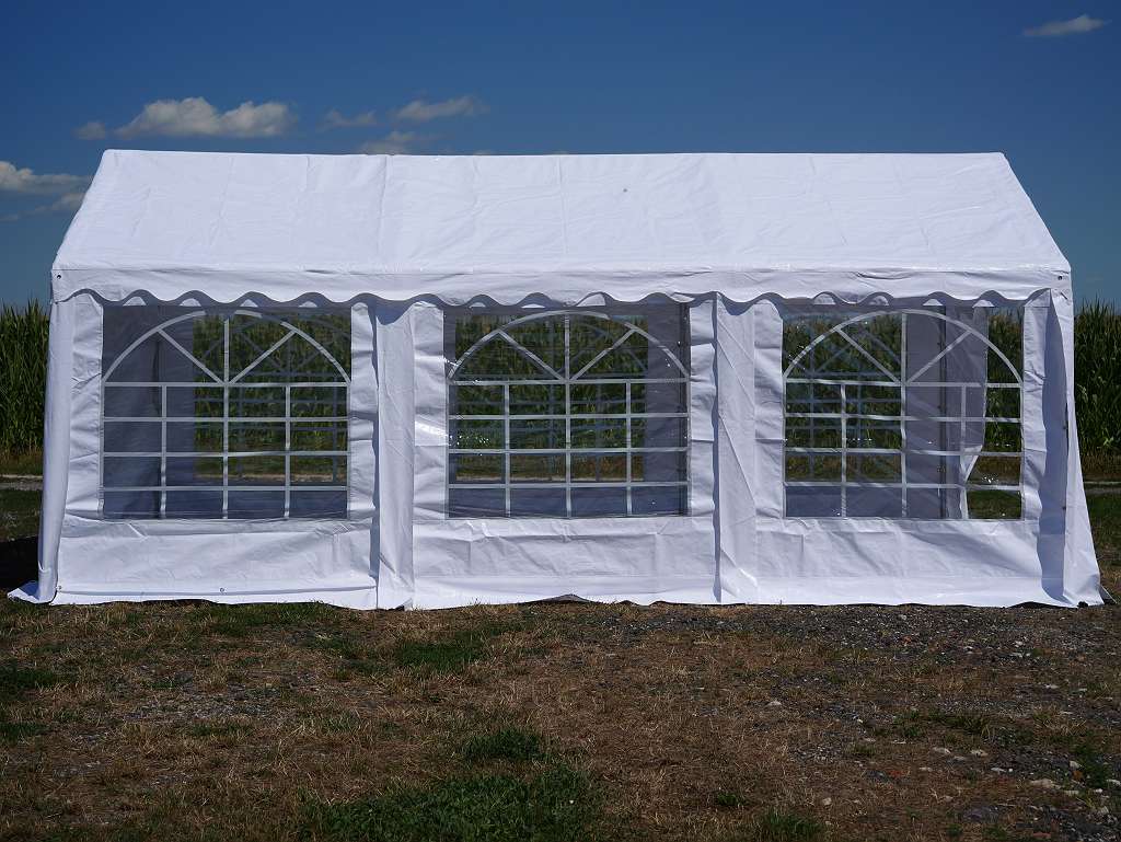 Partyzelt 4x6m Wasserdicht- Alle Seitenteile- Festzelt- Pavillon- Hochzeit- Bierzelt